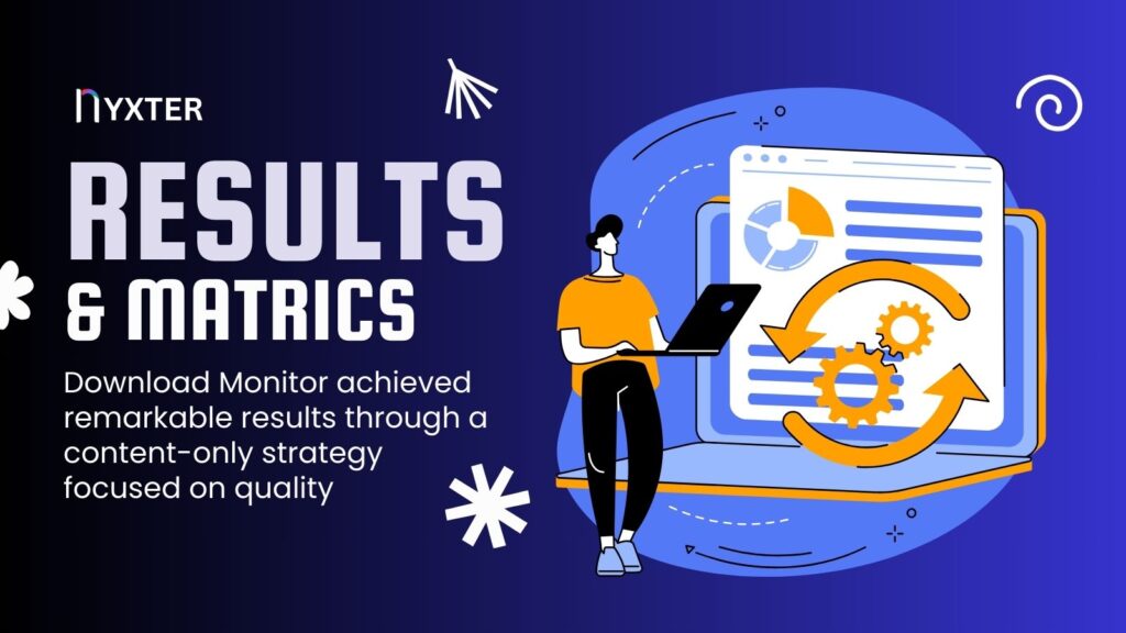 download monitor's results and matrics with nyxter content strategy